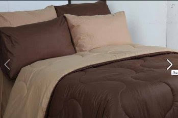 Sprei Polos Pelangi & Bedcover Kombinasi Grosir Murah