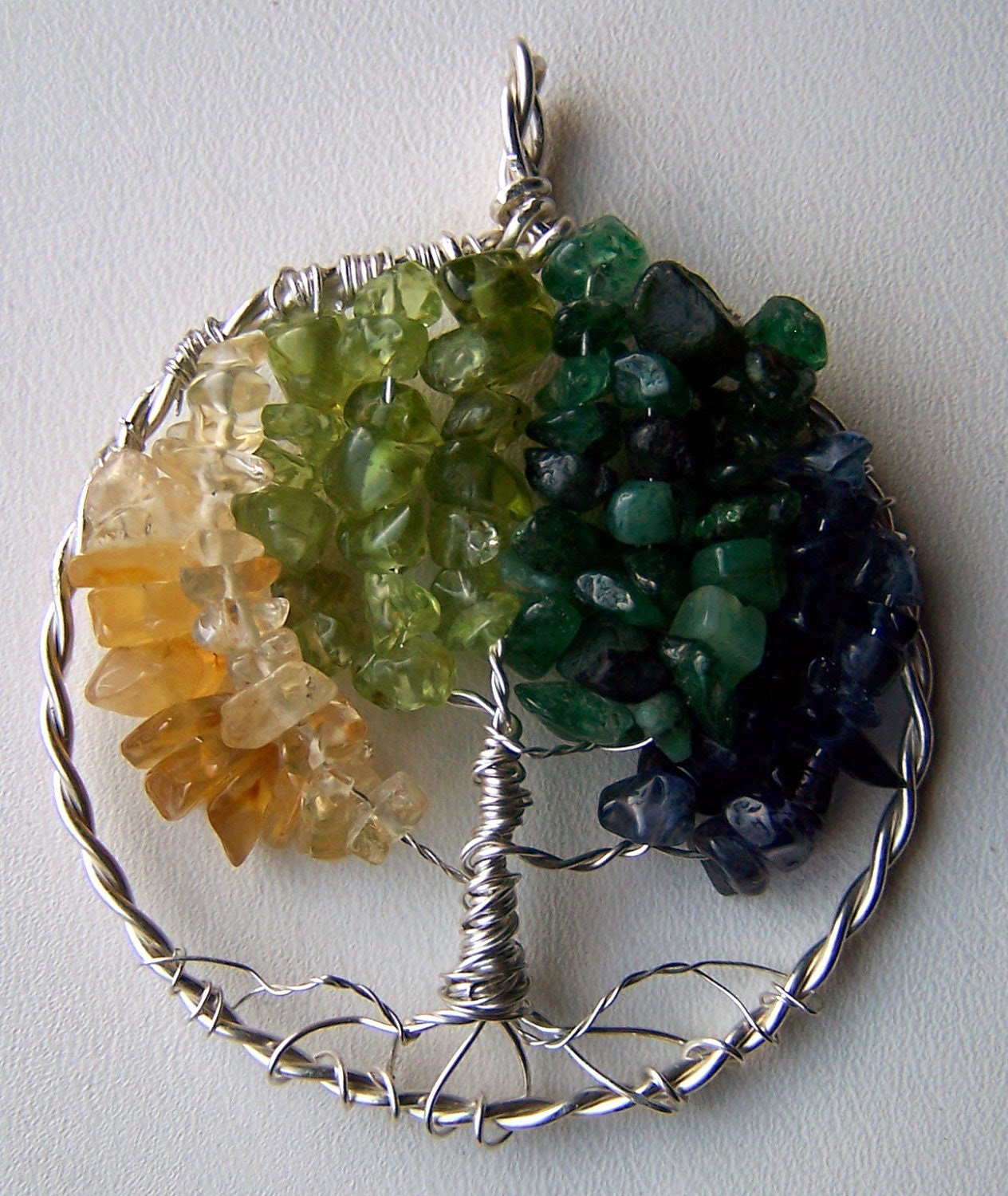 Grandmother Necklace on Mother   Grandmother   Birthstone Necklace   Family Tree Necklace