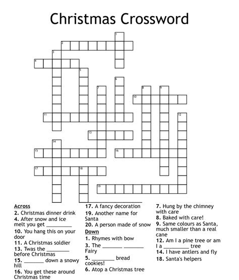 These christmas crossword puzzles for kids are not only fun but also . christmas crossword wordmint