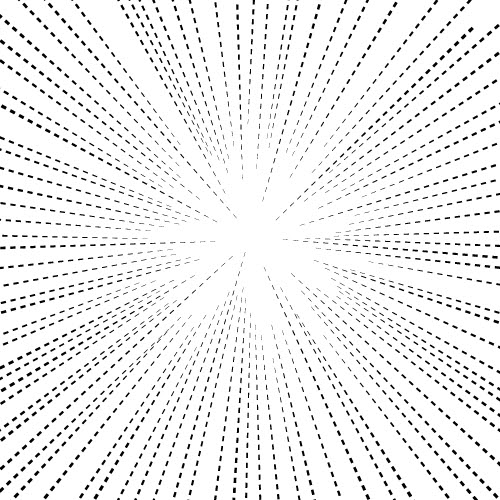 点線の効果線 集中線イラスト素材 無料 商用可能 マンガ素材 イラレ用epsとpng画像素材集