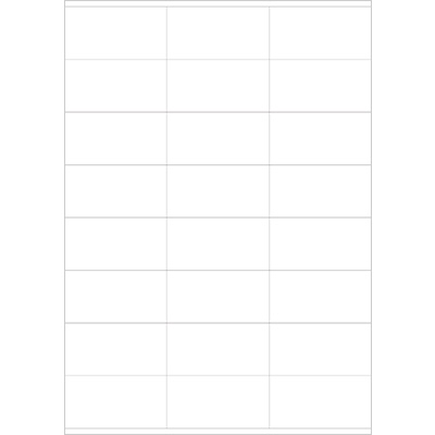 MR570 – 70 x 36 mm – A4 Sheet – 24 Rectangular Square Corners ...