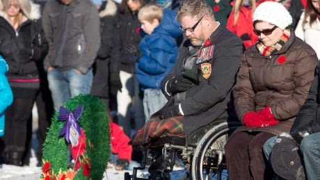 Veterans limbs Remembrance Day