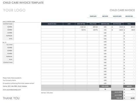  55 free invoice templates smartsheet