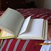 Inside of travel journal