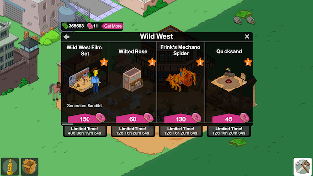 The Simpsons Tapped Out Wild West 3