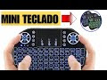Mini Teclado Controle Sem Fio Para Smart Tv Tv Box Pc - Iluminado - TODAS AS FUNÇÕES 