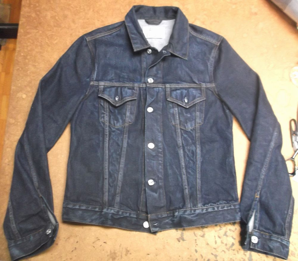長い袖のｇジャンの袖丈を短くリサイズ デニムジャケット袖丈直し 洋服のお直し屋さんtequila テキーラ