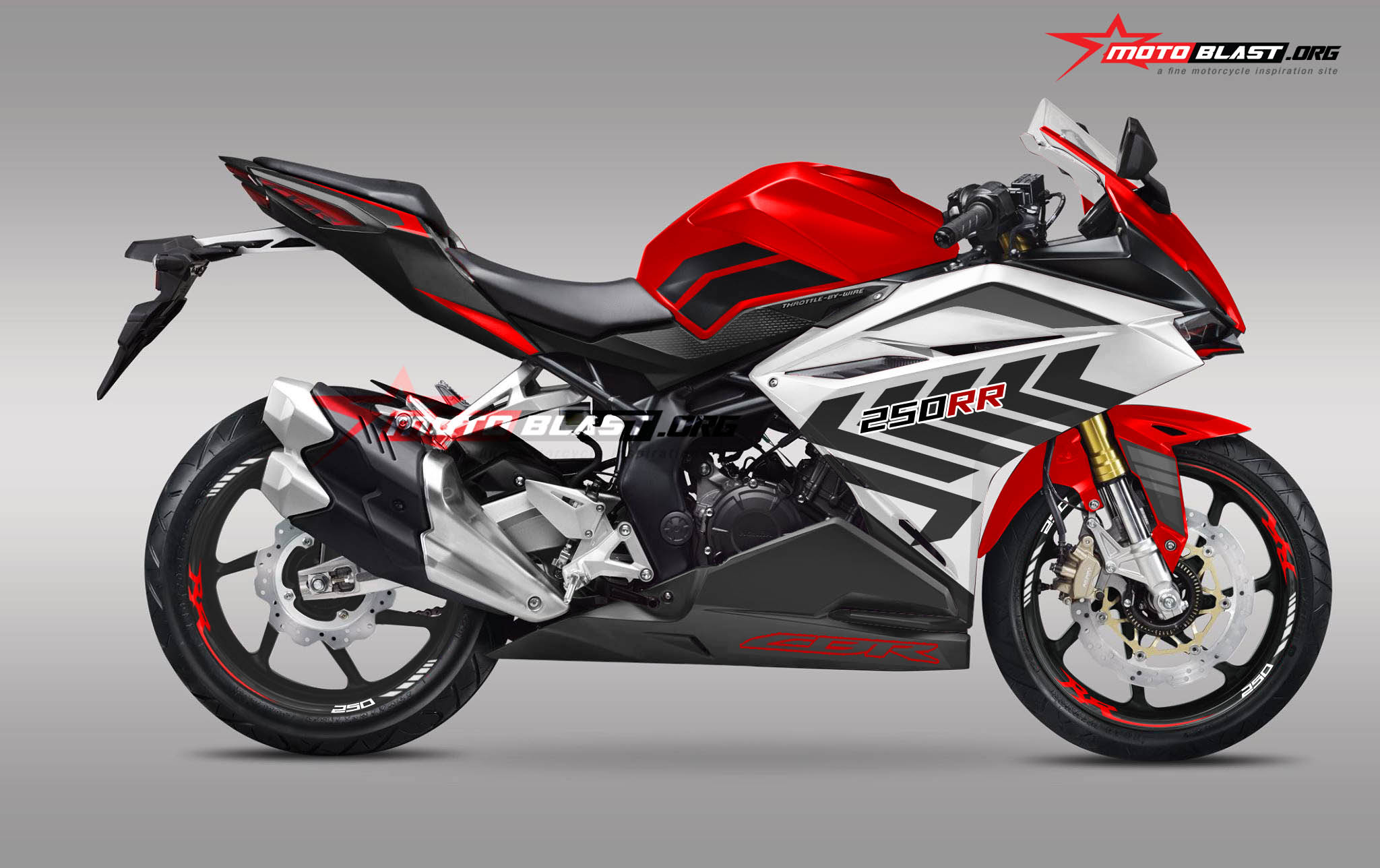Modifikasi Striping Honda CBR250RR RWB style MOTOBLAST Modifikasi Striping Honda CBR250RR RWB style MOTOBLAST