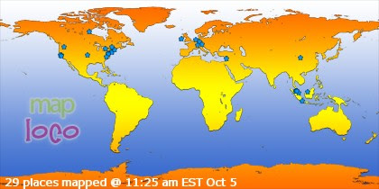 Profile Visitor Map - Click to view visits