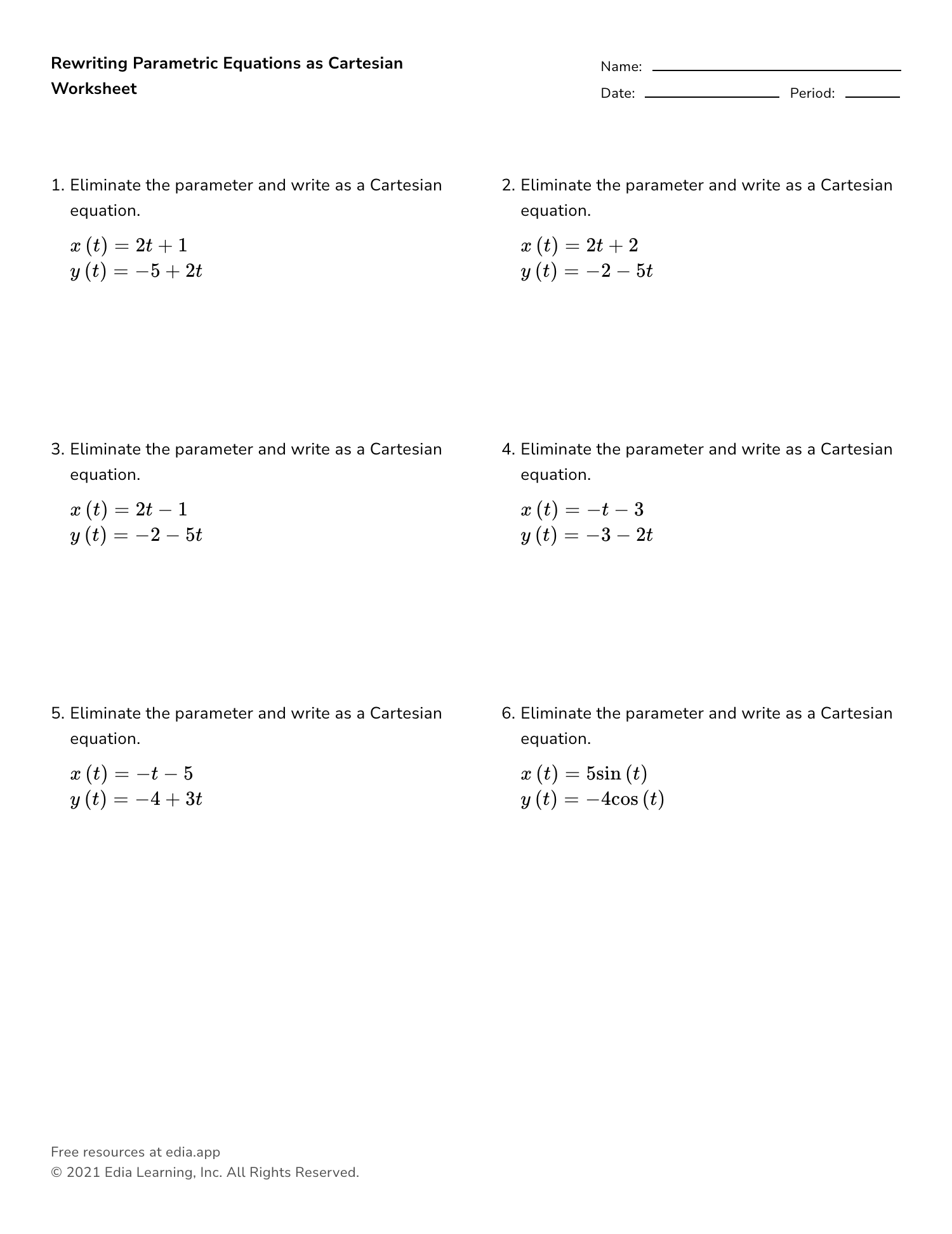 Edia | Free math homework in minutes