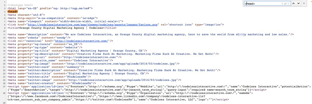 head-tag-source-code