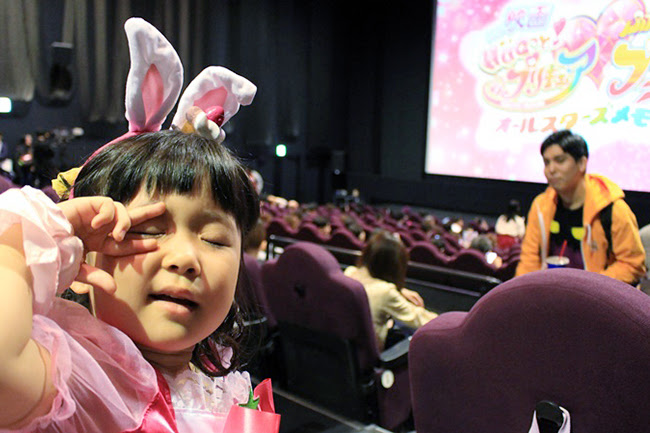 キッズイベント のプレゼントで当選したプリキュア大好き親子も参加 映画ｈｕｇっと プリキュア ふたりはプリキュア オールスターズメモリーズ 舞台挨拶付き完成披露上映会レポート キッズイベント