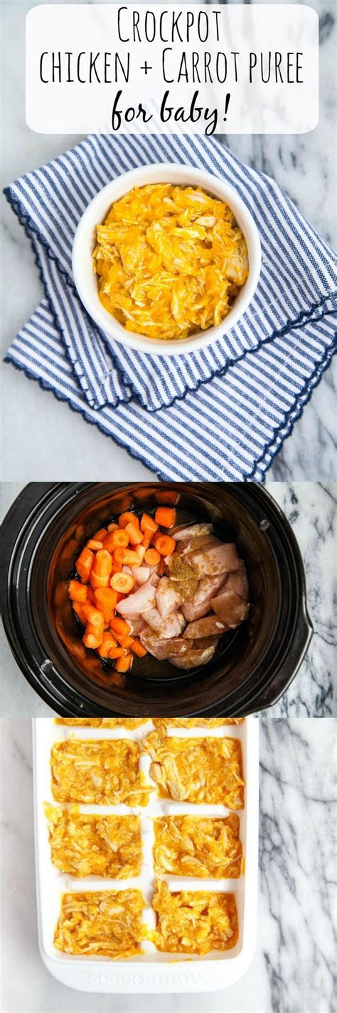 baby food chicken carrot baby puree recipe homemade