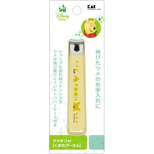 Kk1491 ツメキリm 貝印 福祉 1本入 ホームライフディズニーコラボ くまのプーさん くまのプーさん 爪切り オキシクリーン 送料込 まとめ買い 1個セット 今年の新作から定番まで