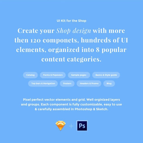 shopmate ui kit pratinjau 2