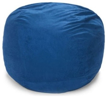 Relax Sack Small Round Microsuede Foam Bean Bag - modern - kids ...