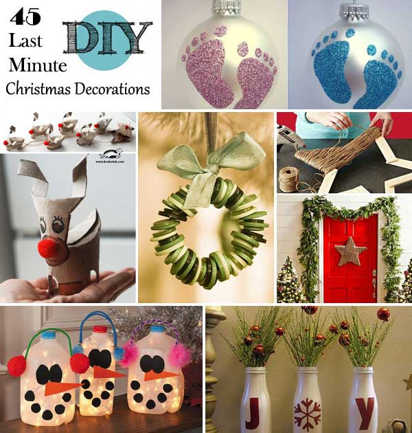 45 Budget Friendly Last Minute DIY Christmas Decorations 45 Budget Friendly Last Minute DIY Christmas Decorations