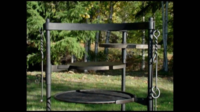 Fire Pit Cooking Grate Lowes : Yorkshireâ¢ Fire Pit - Newline Hardscapes : The stainless smoke stack features an adjustable flue for additional.