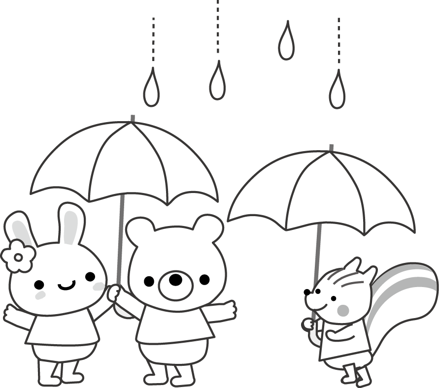 梅雨の無料イラスト