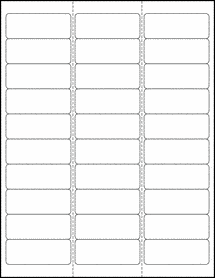 Standard White Matte - Address Labels - Return Address Labels - 1x2 5/8 - OL875 - 2.625