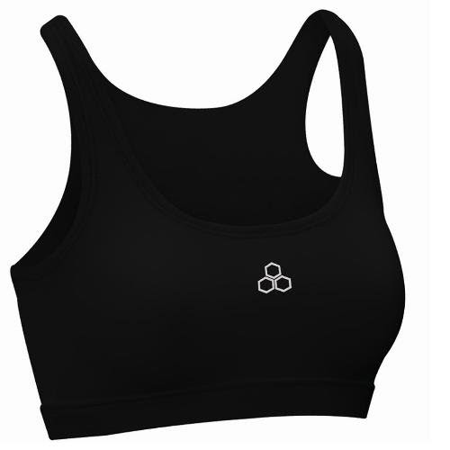 McDavid Women's Fusion Sports Bra, Black, Large