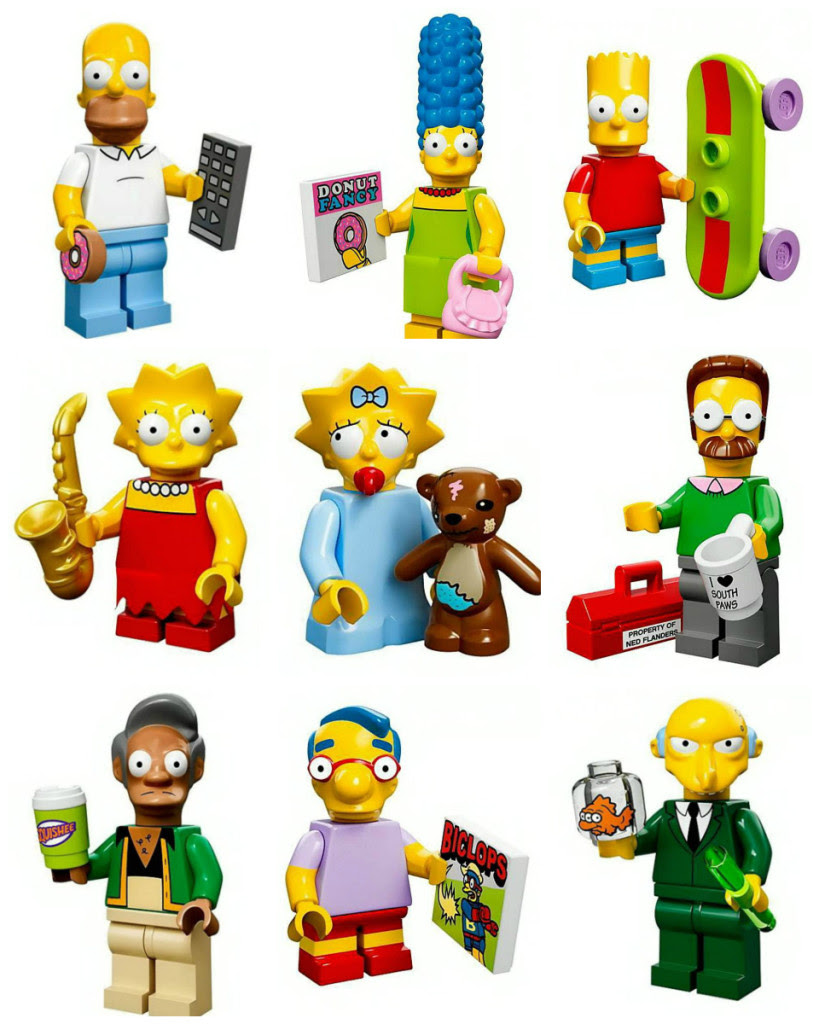 simpsons lego minifigures