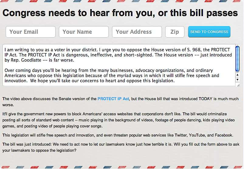 STOP PROTECT IP-SOPA BILL NOW!