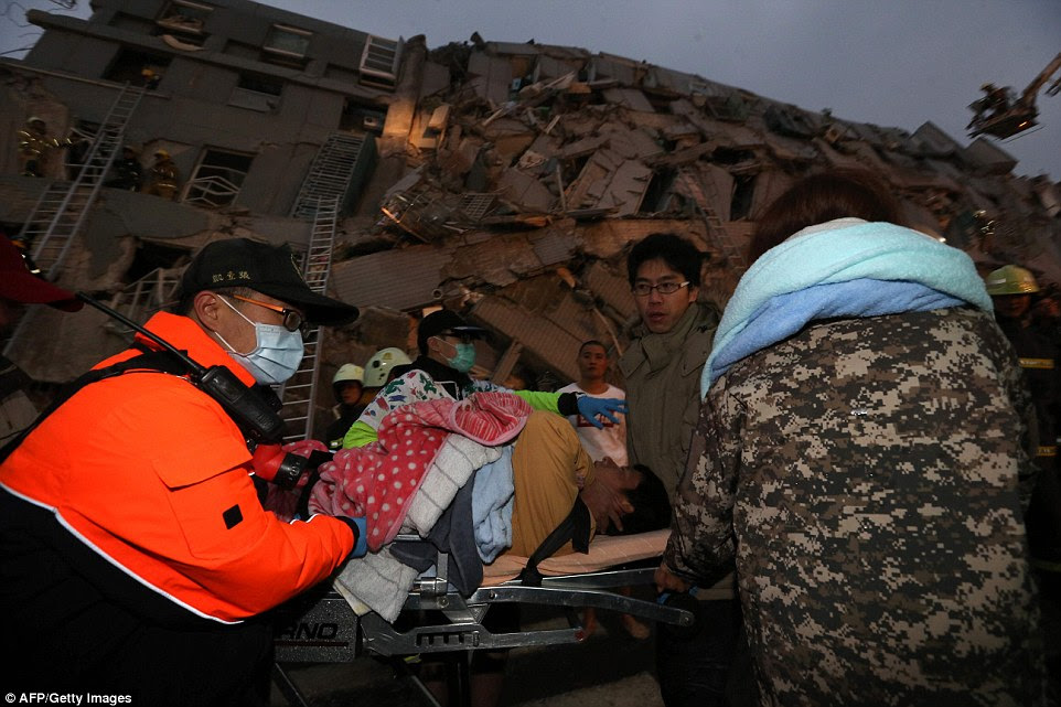 Some 221 people were rescued within four hours of the earthquake, 115 needing hospitalisation, and two in critical condition