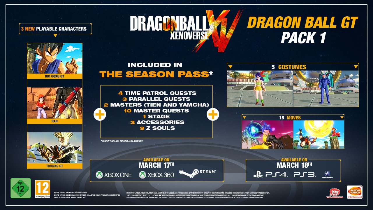 Dragon Ball Xenoverse GT Pack 1 DLC Available Now - Xbox ...