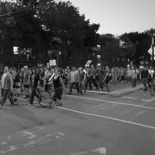 Montreal street protest