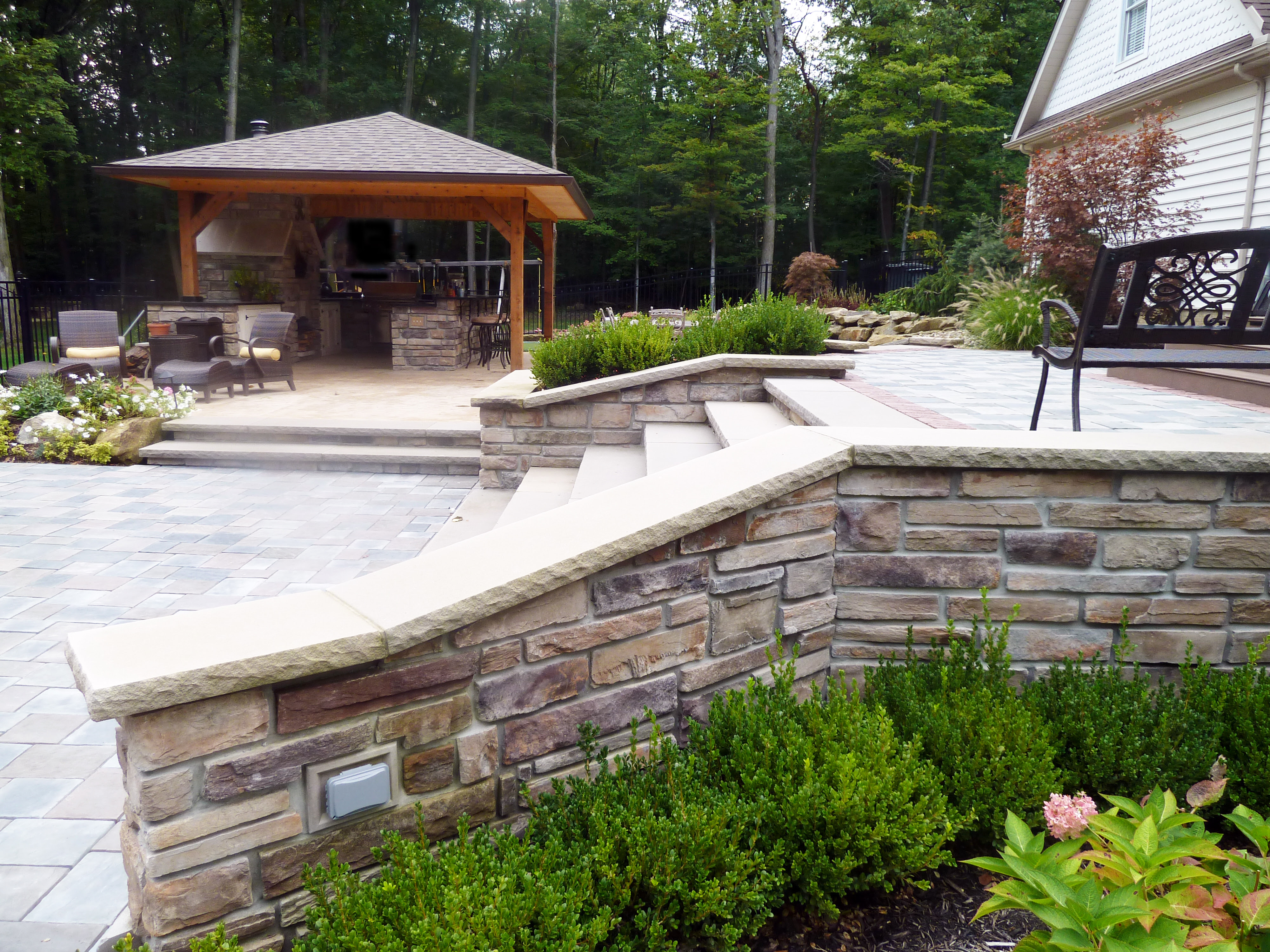 Backyard Pool Area And Bar