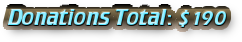 Donations Total: $190