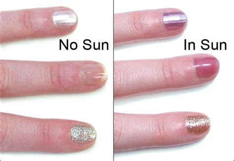 light color uv color changing nail polish