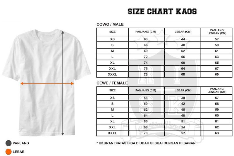 37+ Ide Populer Size Chart Kaos Champion