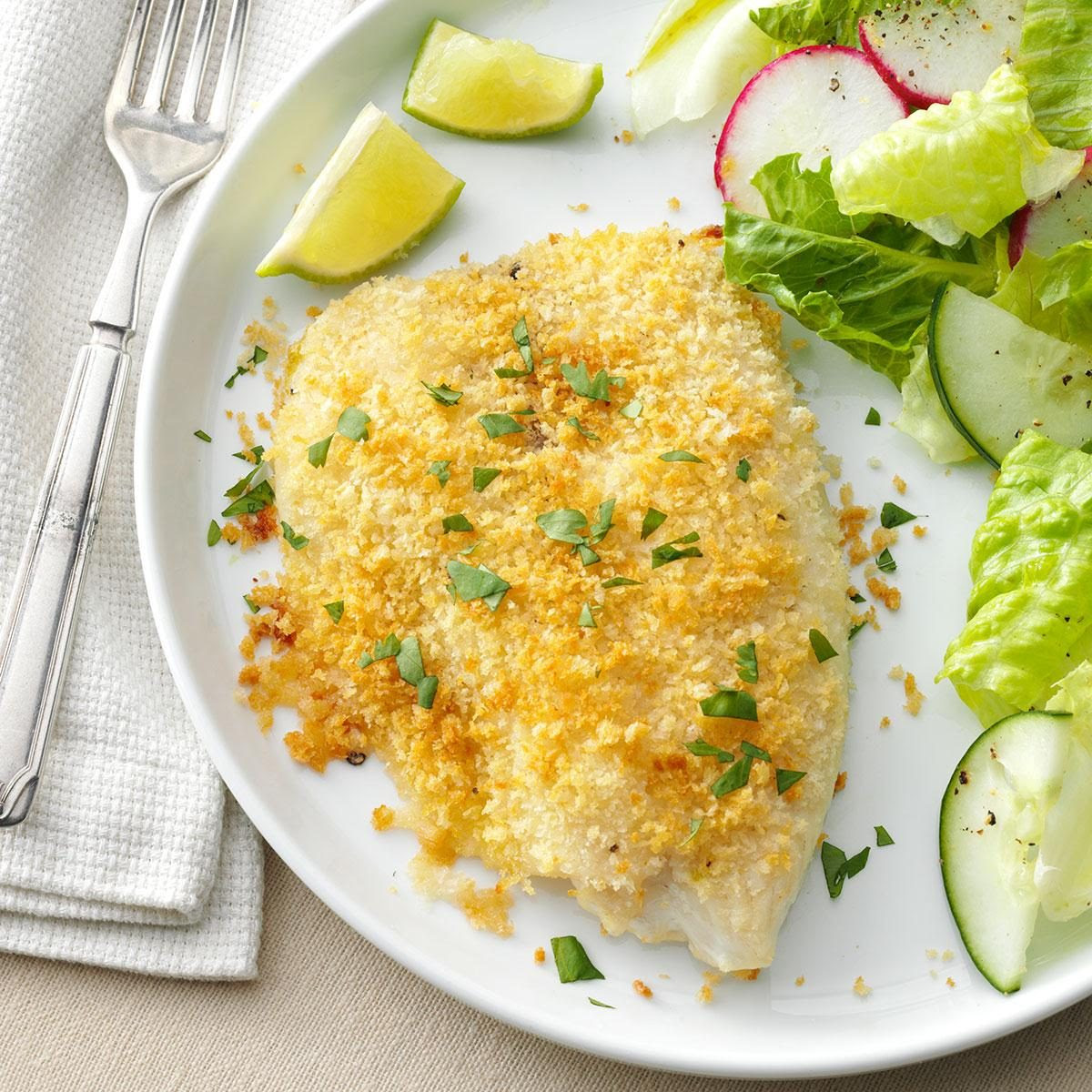 Crunchy Oven-Baked Tilapia Recipe | Taste of Home