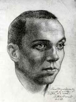Retrato de Miguel Hernández por Antonio Buero Vallejo, 1940.
