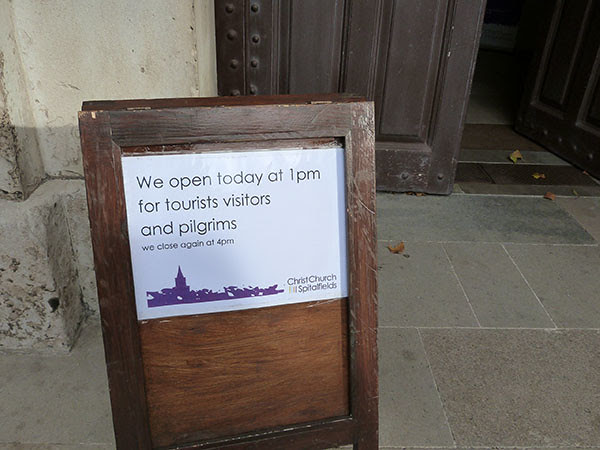 christ church, spitalfield, entrance