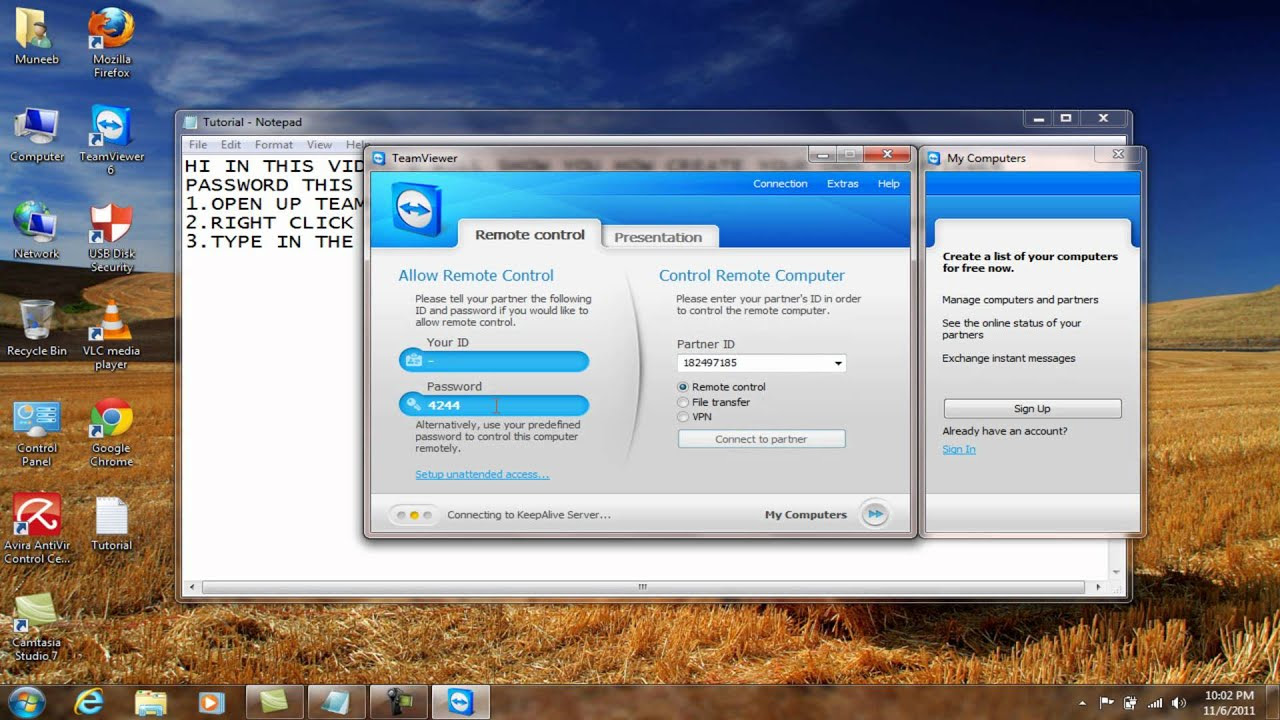 Change Your Teamviewer password permanently - YouTube