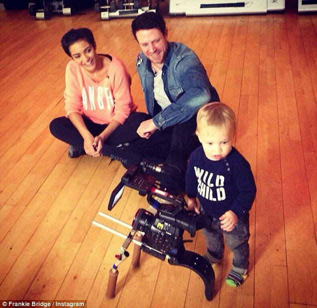 Proud parents: The couple already have 15-month-old son Parker together 