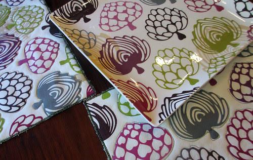 dish cloths to place mat