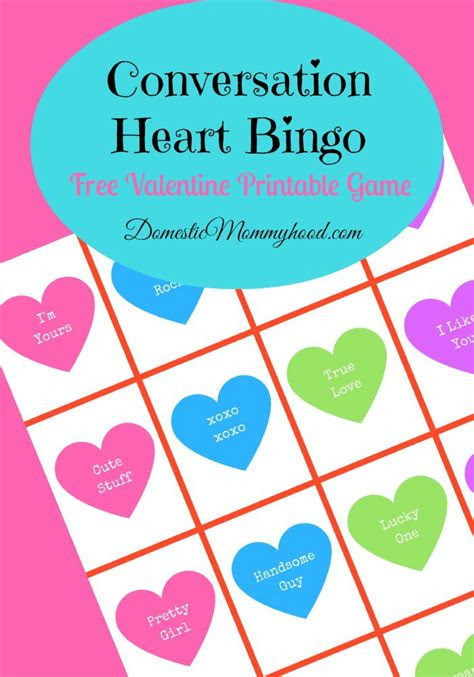  63 free printable valentine bingo cards for kindergarten design corral