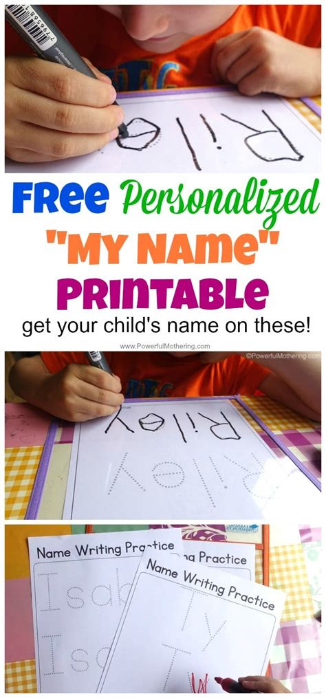  kindergarten worksheets free printable name