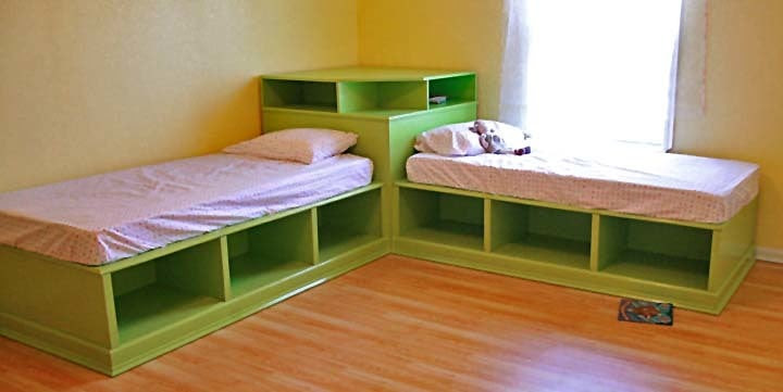 Twin Beds with Storage