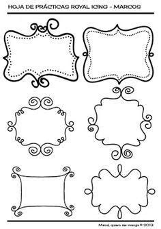 Practice royal icing | Royal icing, Royal icing