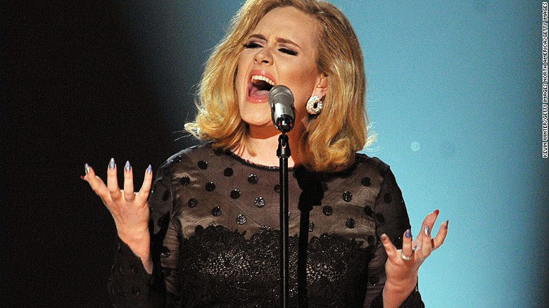 LOS ANGELES, CA - FEBRUARY 12:  Singer Adele performs onstage at the 54th Annual GRAMMY Awards held at Staples Center on February 12, 2012 in Los Angeles, California.  (Photo by Kevin Winter/Getty Images)