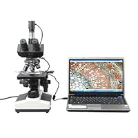 OMAX 40X-1600X Digital Lab Trinocular Biological Compound Microscope with USB Digital Camera
