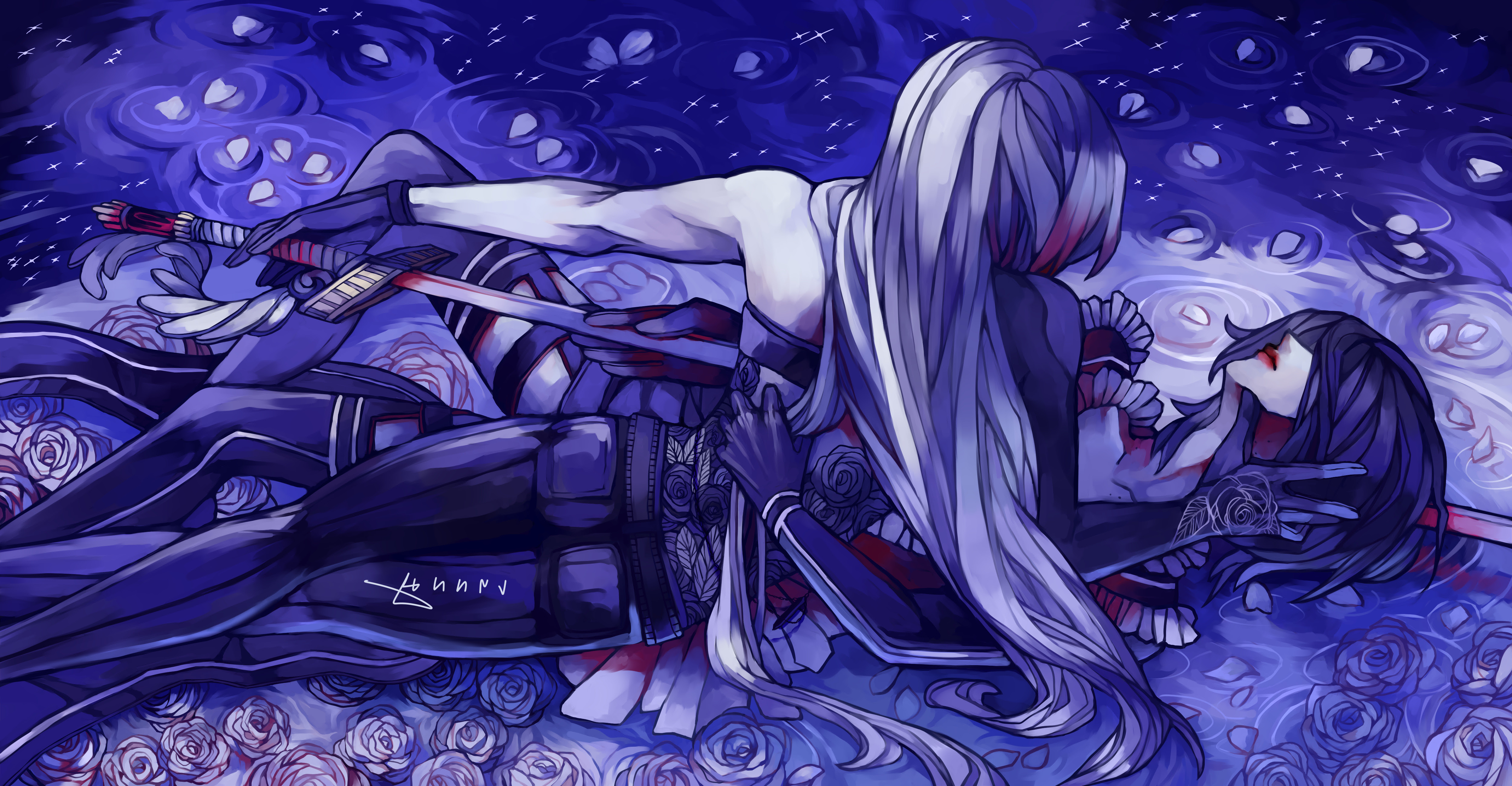 murder, Blood, Sword, Purple Wallpapers HD / Desktop and ...