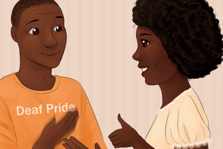 Man and Woman Using Sign Language.png