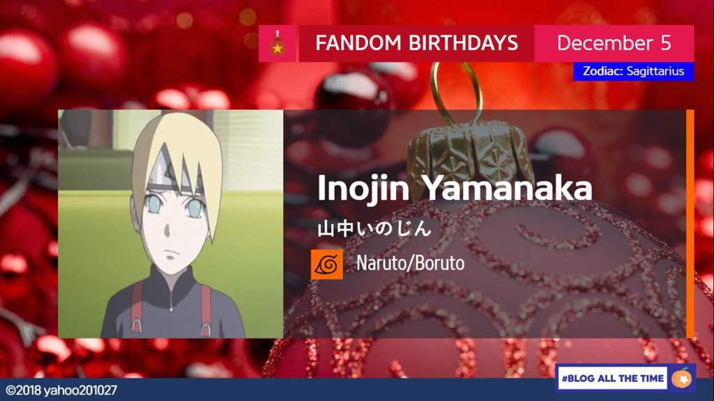 Happy Birthday Inojin Yamanaka Naruto Amino