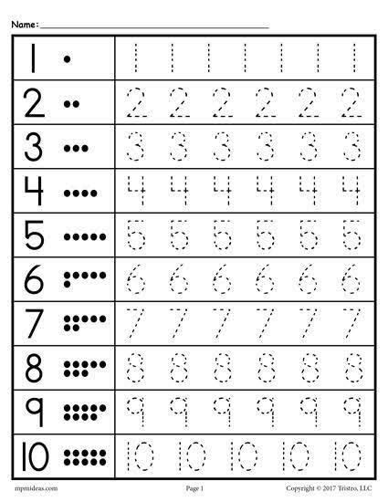 Number tracing printable, preschool worksheet, kindergarten math, math worksheets, number practice, writing numbers, preschool math. tracing worksheets for nursery pdf google search kindergarten math